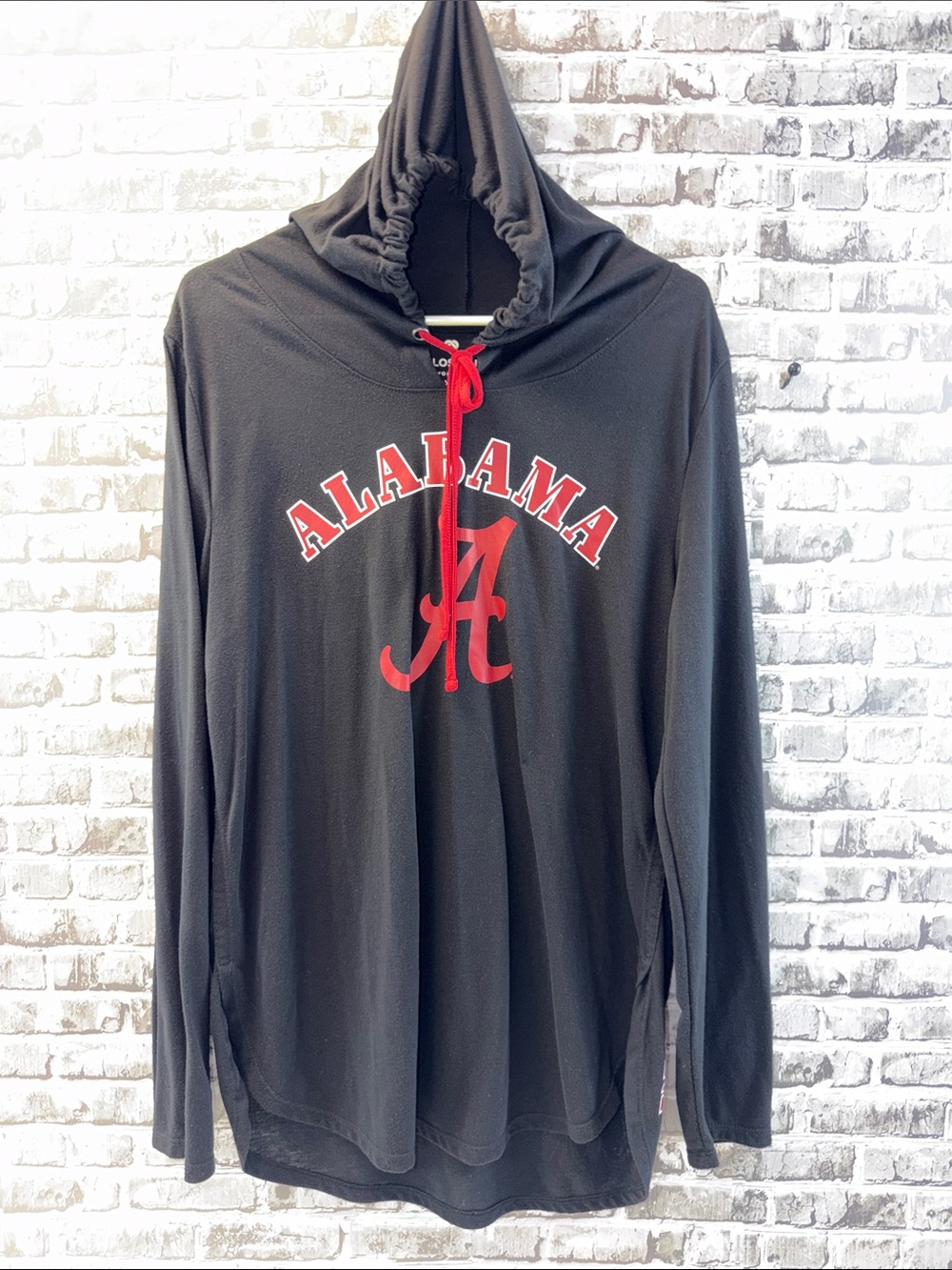 Alabama Black Hoodie with Red Logo